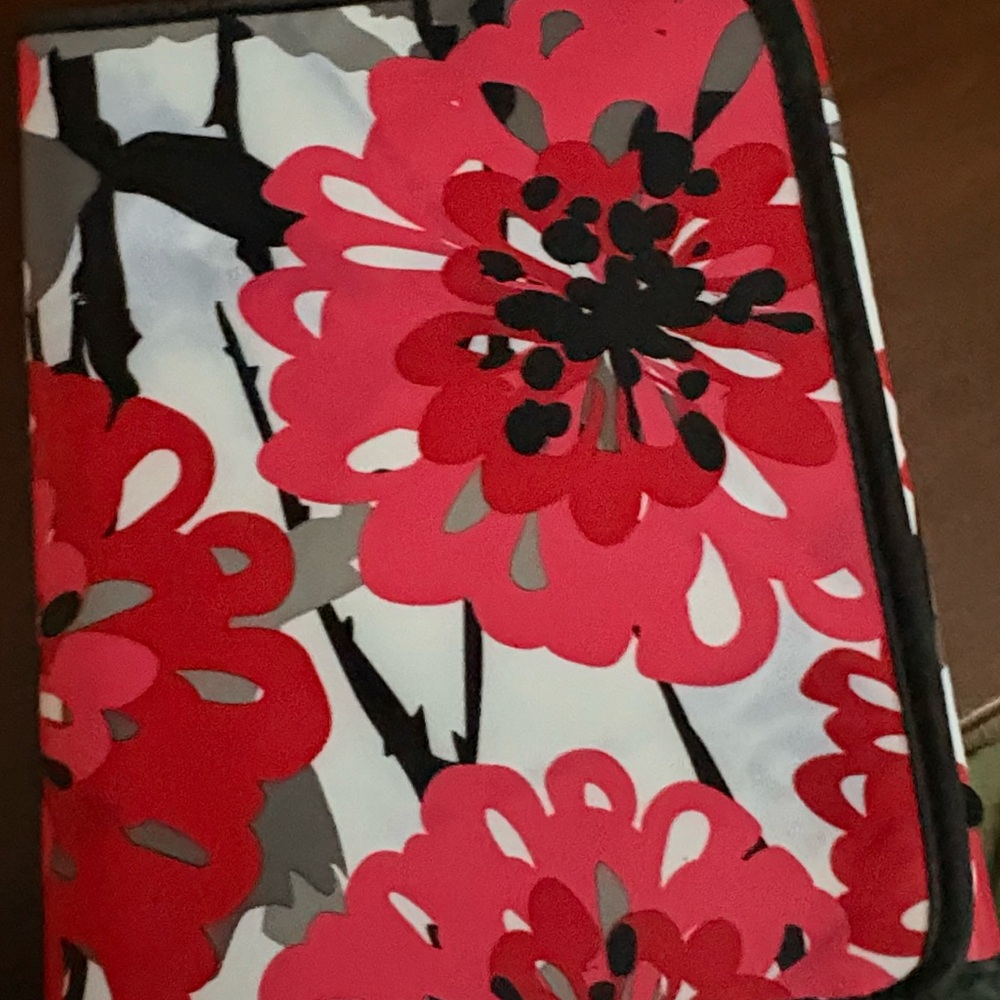 Thirty-One Floral Organizer - Red and Black